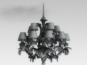 cellini art1245p chandelier 3D 模型