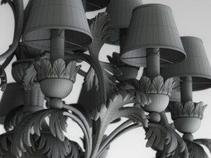 cellini art1245p chandelier 3D 模型