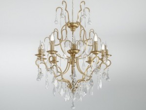 chandelier luster ceiling lamp bulb light 3D 모델