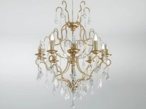 chandelier luster ceiling lamp bulb light 3D Model