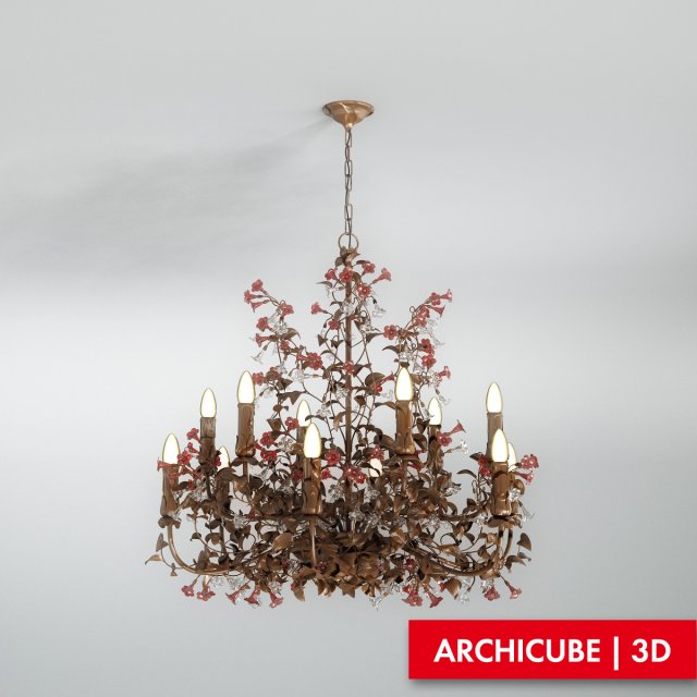 chandelier mechini l 26112 Model 3D .c4d .max .obj .3ds .fbx .stl .blend 