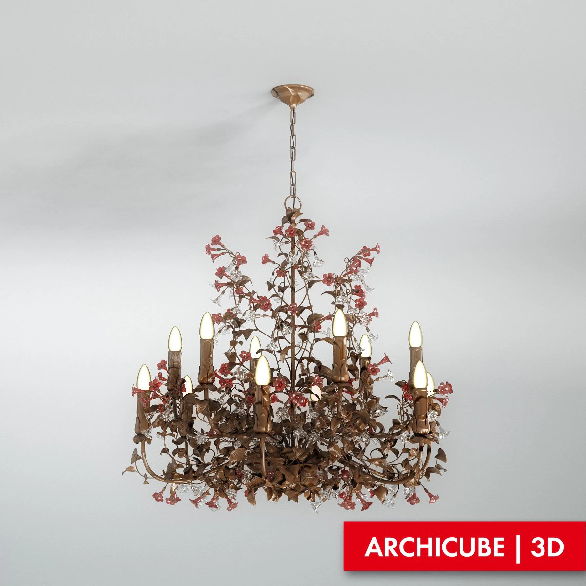 chandelier mechini l 26112 3D Model .c4d .max .obj .3ds .fbx .stl .blend 