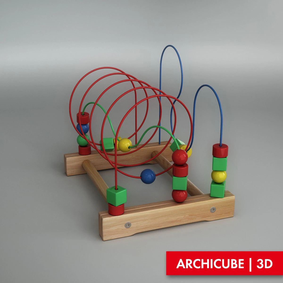 juguete l&oacute;gico ikea Modelo 3D .c4d .max .obj .3ds .fbx .stl .blend 