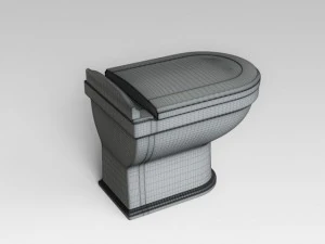 toilet wc 02 3D Model