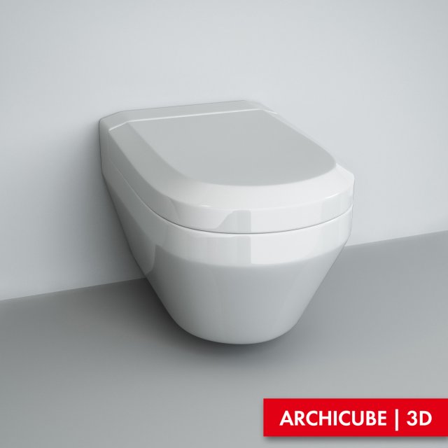 wallmounted wc Modelo 3D .c4d .max .obj .3ds .fbx .stl .blend 
