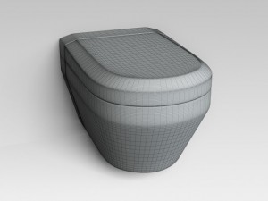 wallmounted wc Modelo 3D