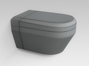 wallmounted wc Modelo 3D