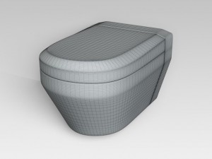 wallmounted wc Modelo 3D