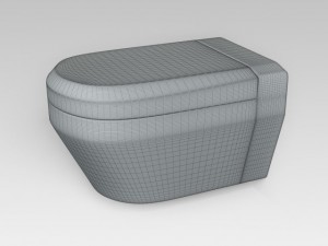 wallmounted wc Modelo 3D