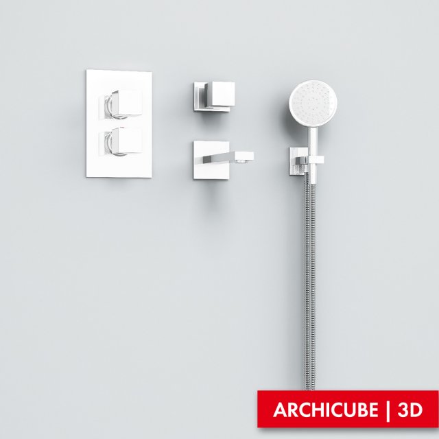 hand shower 3Dモデル .c4d .max .obj .3ds .fbx .stl .blend 