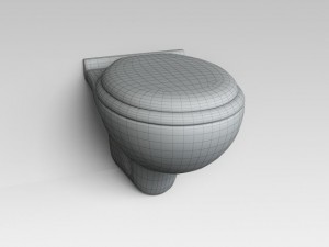 wc Modèle 3D