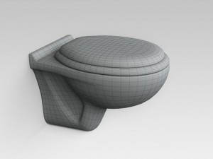 wc Modèle 3D
