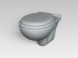 wc Modèle 3D