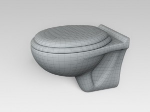 wc Modèle 3D