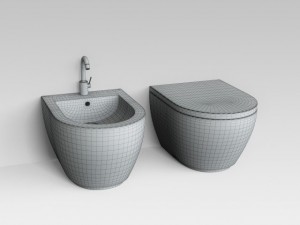 toilet wc  bidet 3D Model