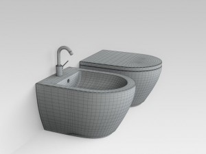 toilet wc  bidet 3D Model