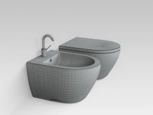 toilet wc  bidet 3D Model