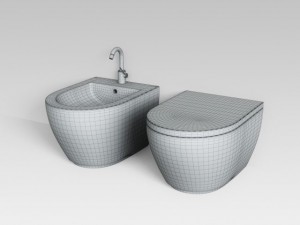 toilet wc  bidet 3D Model