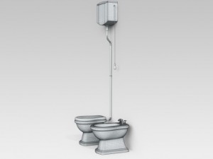 classic toilet Model 3D
