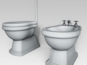 classic toilet Model 3D