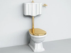 klasyczna toaleta 02 Model 3D