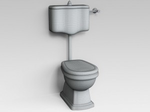 classic toilet 02 3D 模型