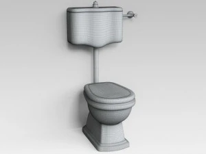 toilettes classiques 02 Modèle 3D