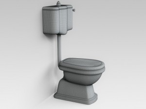 classic toilet 02 3D 模型