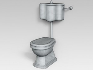 classic toilet 02 3D 模型