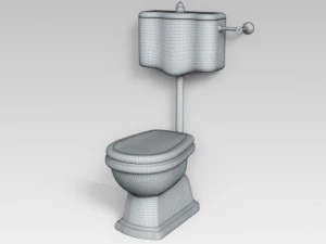 toilettes classiques 02 Modèle 3D