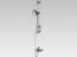 shower set 3D 모델