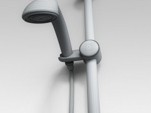 shower set 3D 모델