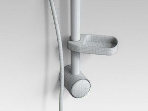 shower set 3D 모델