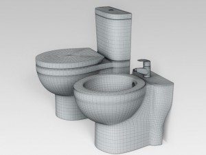 toilet  bidet 3D मॉडल