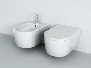 wallmounted wc  bidet 3D Model