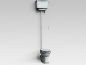 classic toilet 03 3D Модель