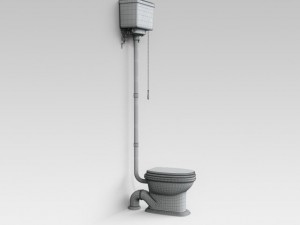 classic toilet 03 3D Модель