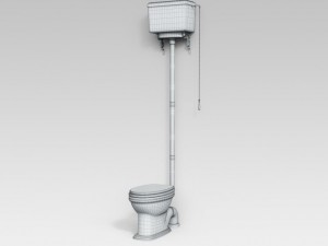 classic toilet 03 3D Модель