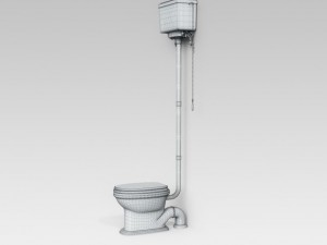 classic toilet 03 3D Модель