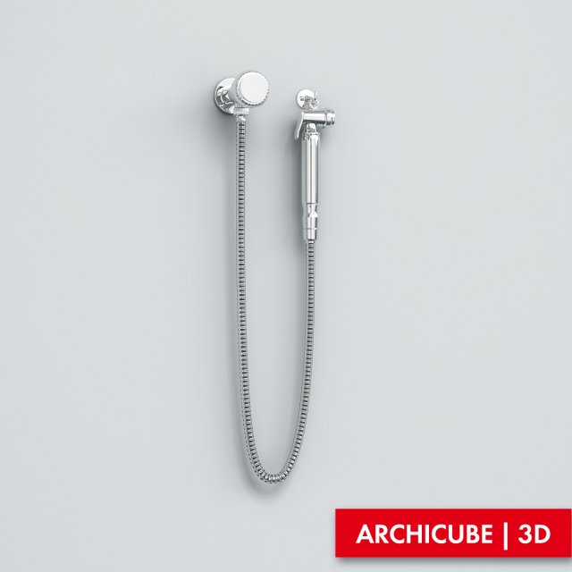 hand shower 02 3D 模型 .c4d .max .obj .3ds .fbx .stl .blend