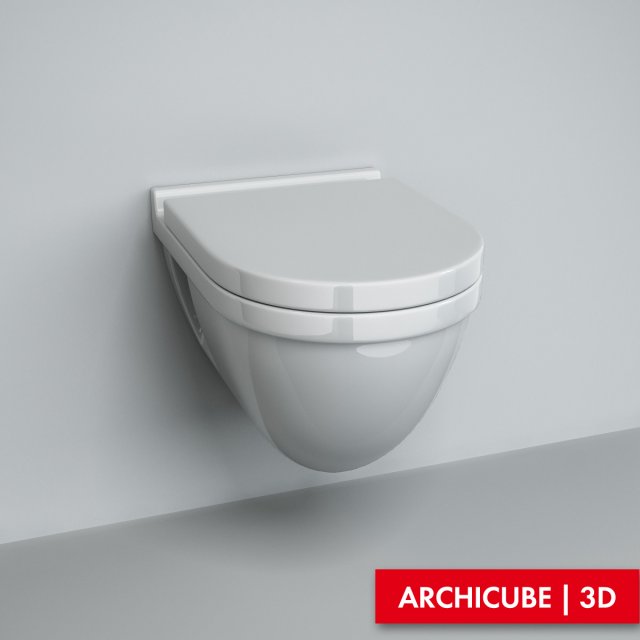 toilet 06 3D Model .c4d .max .obj .3ds .fbx .stl .blend 