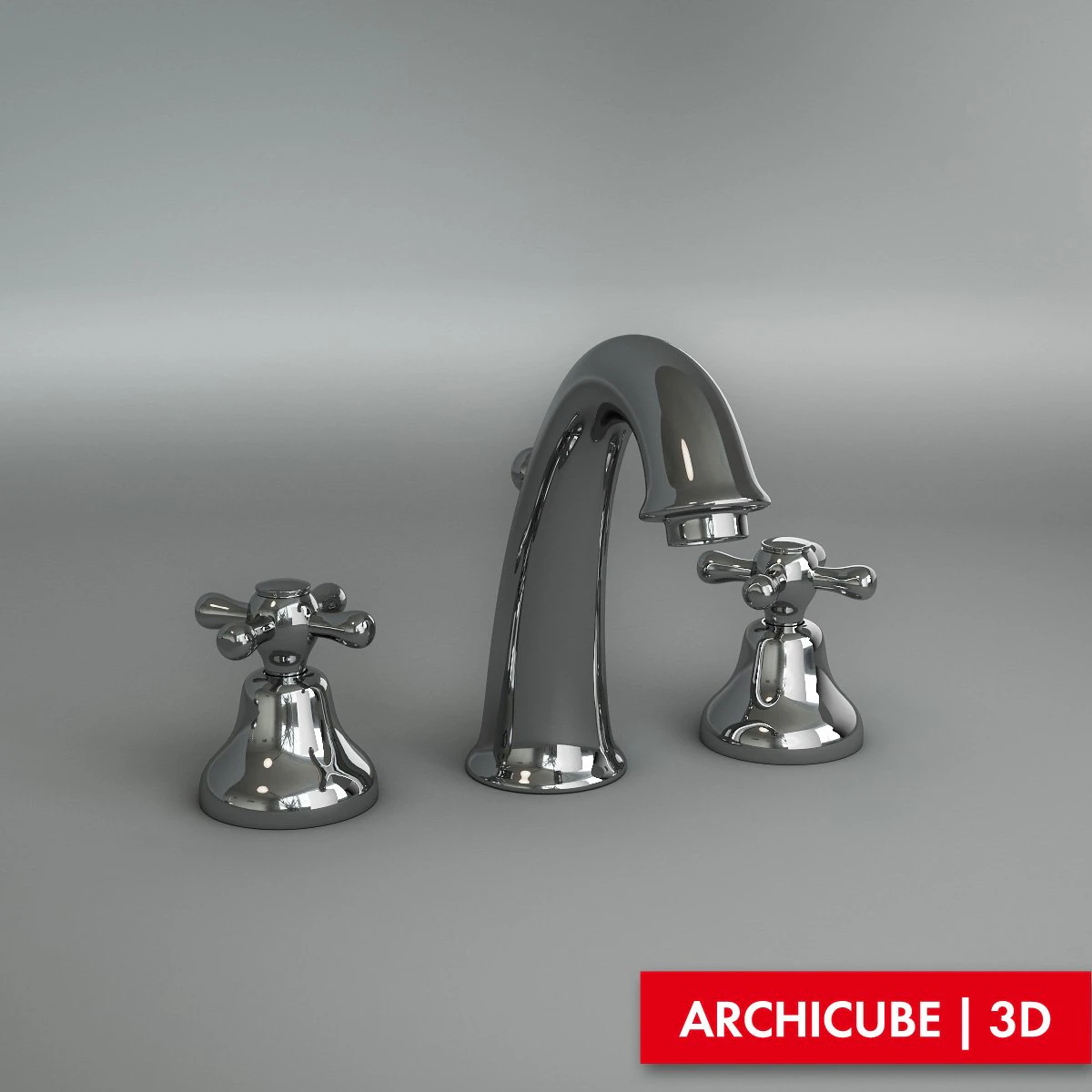 bath mixer 11 3D Model .c4d .max .obj .3ds .fbx .stl .blend
