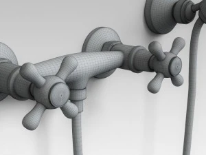 손 샤워기 02 3D 모델