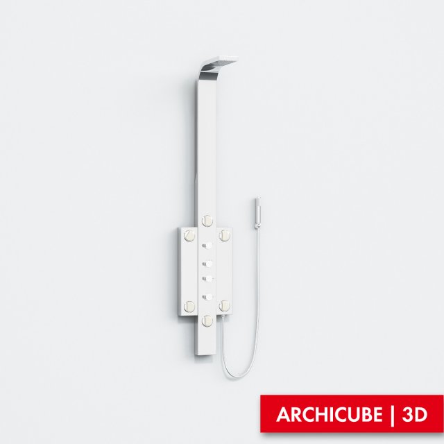 shower panel Modello 3D .c4d .max .obj .3ds .fbx .stl .blend 