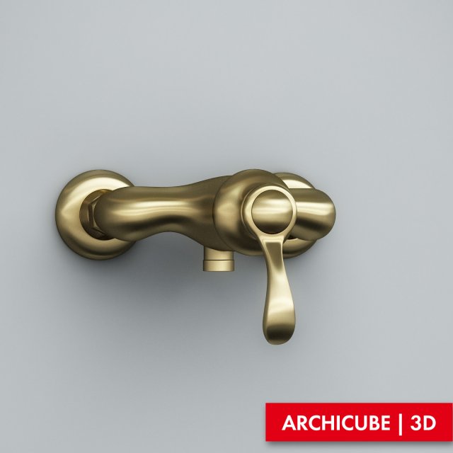 bath mixer 12 Model 3D .c4d .max .obj .3ds .fbx .stl .blend 