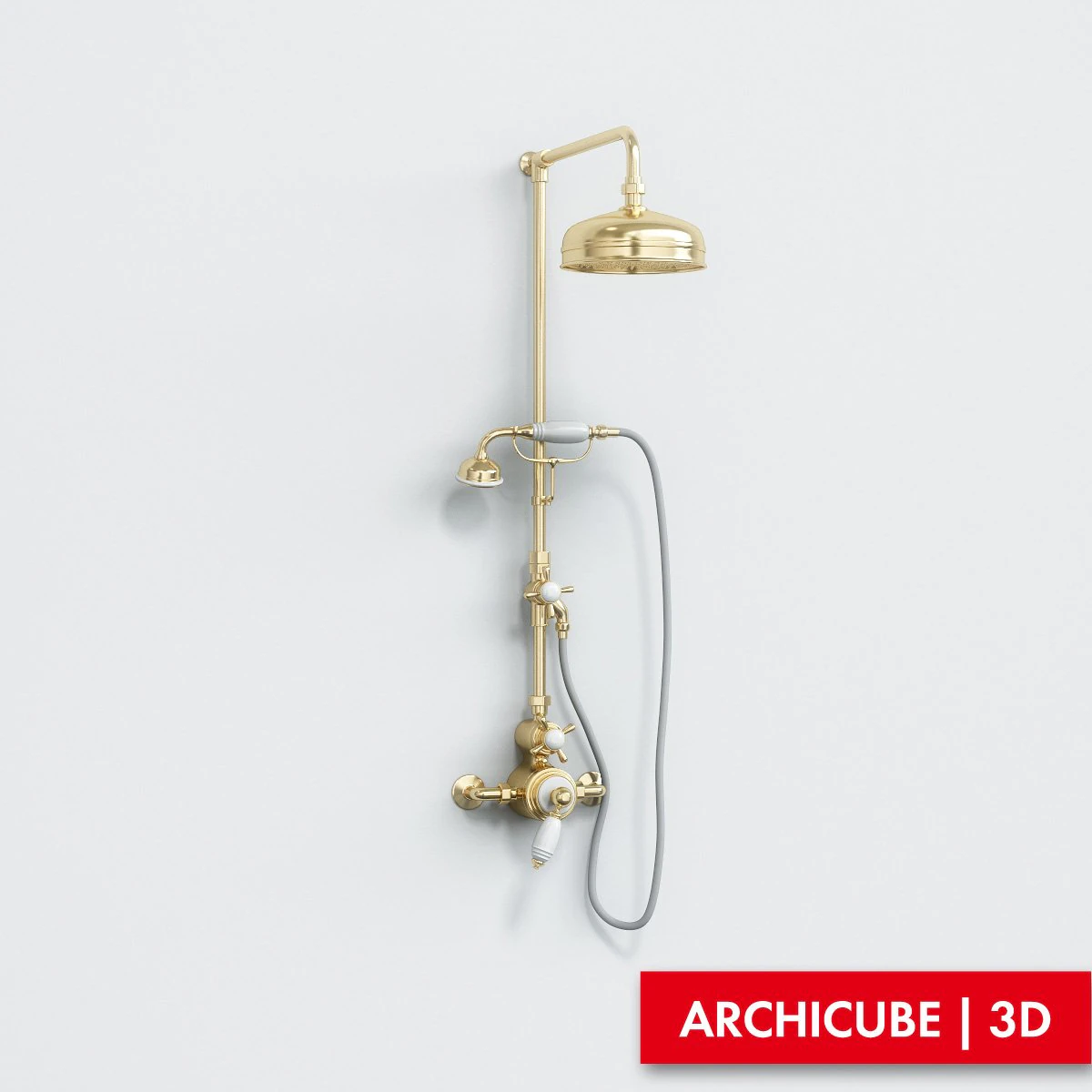 shower system 3D Model .c4d .max .obj .3ds .fbx .stl .blend 