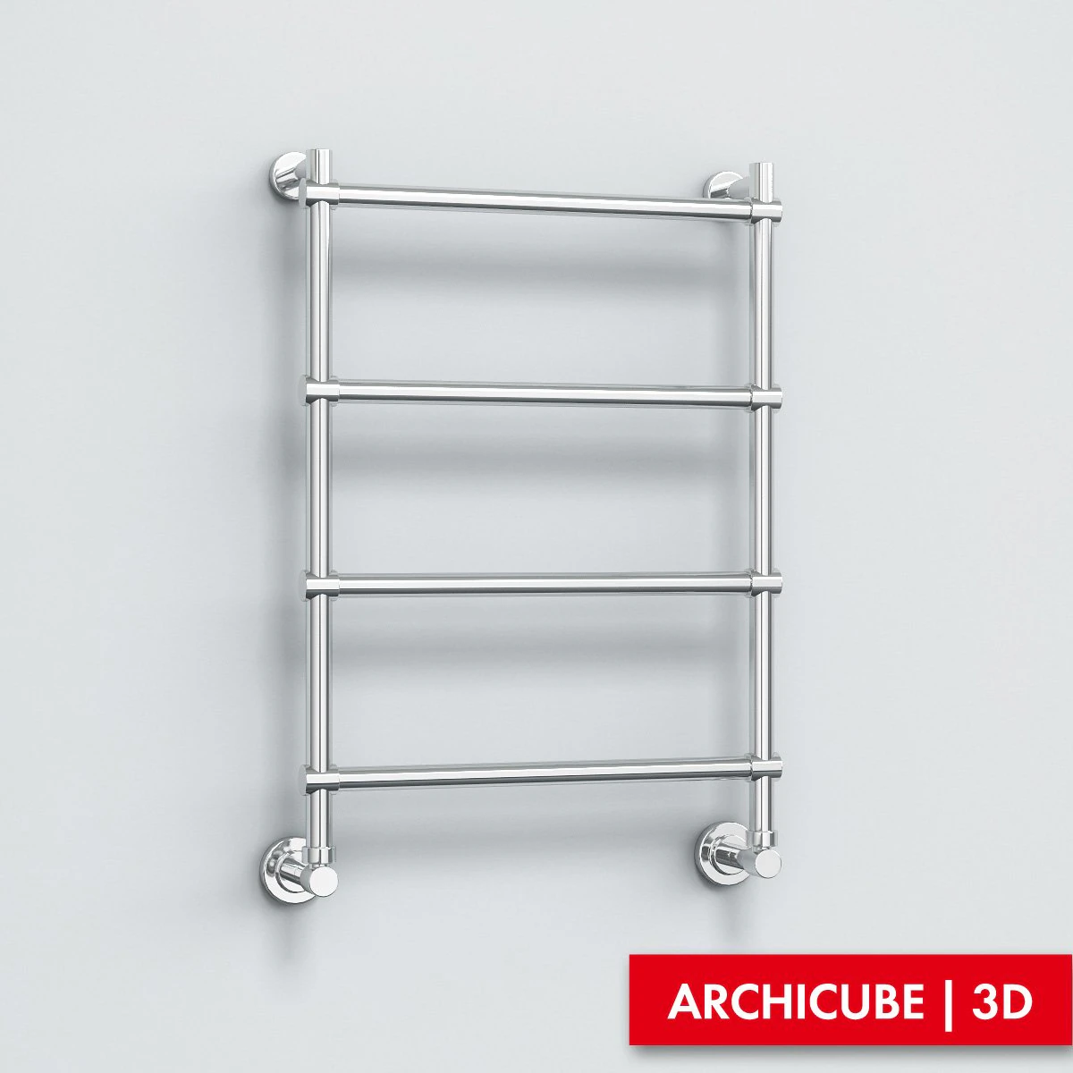 towel heater 04 3D Model .c4d .max .obj .3ds .fbx .stl .blend 