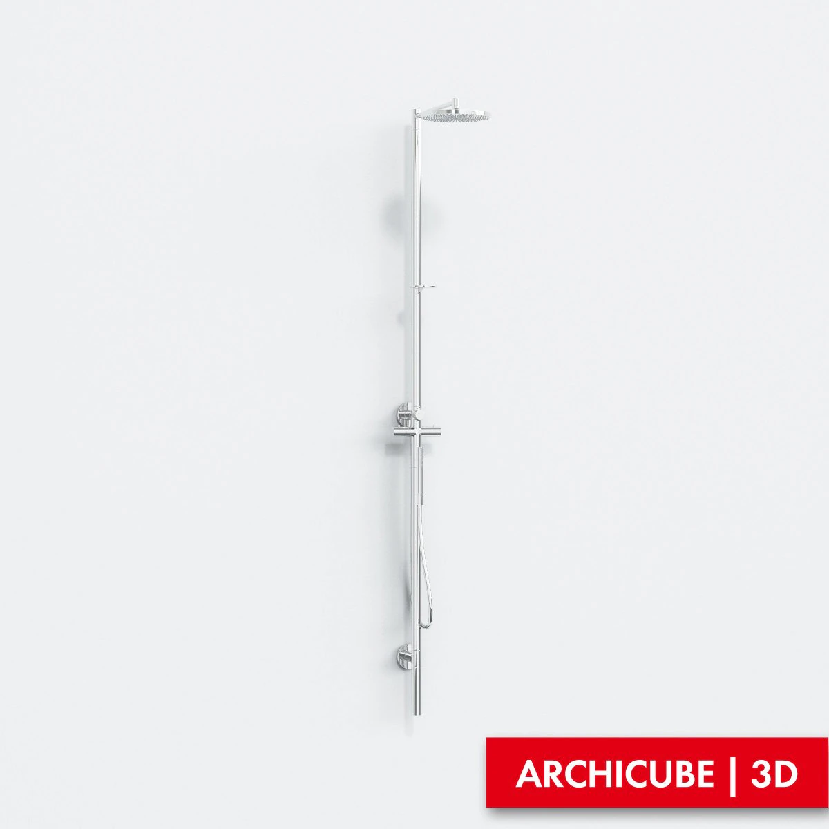 shower mixer 003 3D Model .c4d .max .obj .3ds .fbx .stl .blend