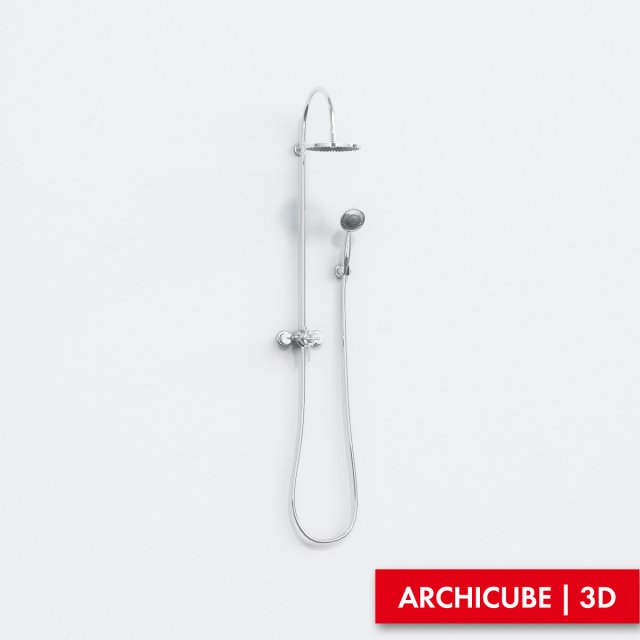 shower mixer 3D 模型 .c4d .max .obj .3ds .fbx .stl .blend 