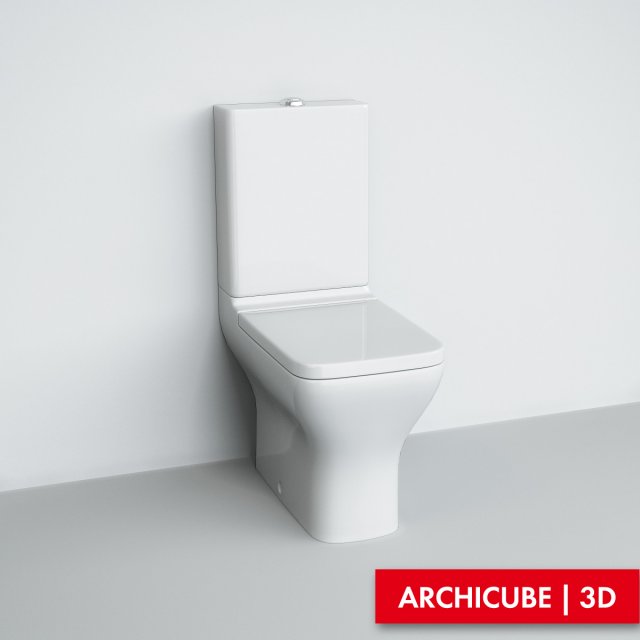 toilet floorstanding Model 3D .c4d .max .obj .3ds .fbx .stl .blend 